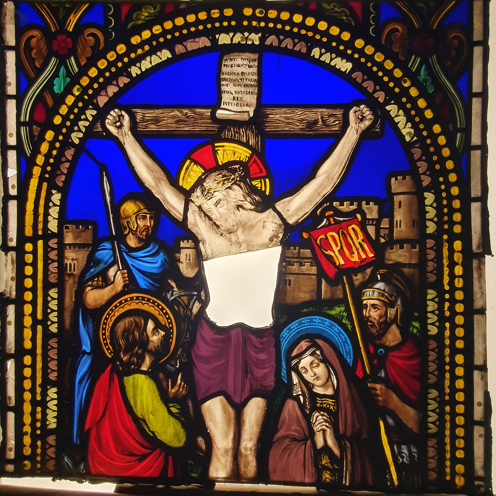 3. Studio Based Photographic Records Pre-Intervention Church Stained Glass Window Restoration