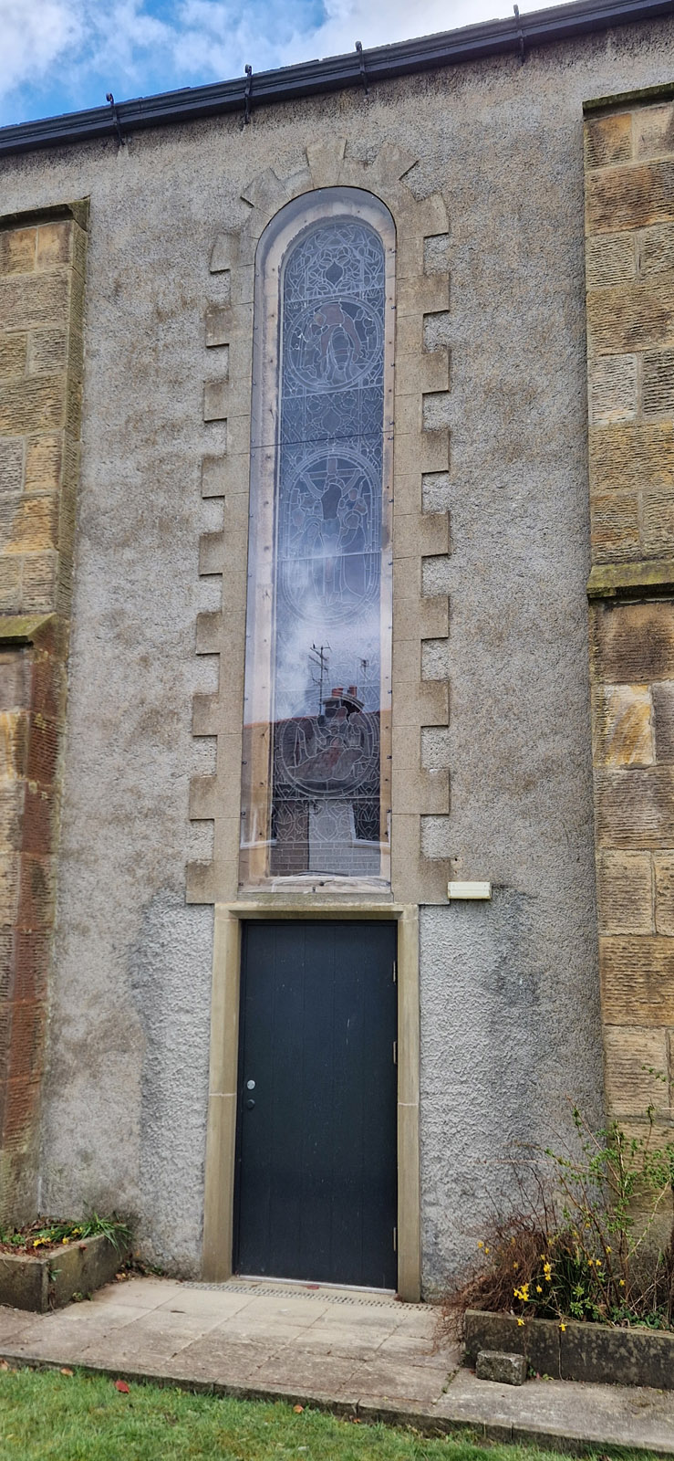 9. Polycarbonate Protection to Church Stained Glass